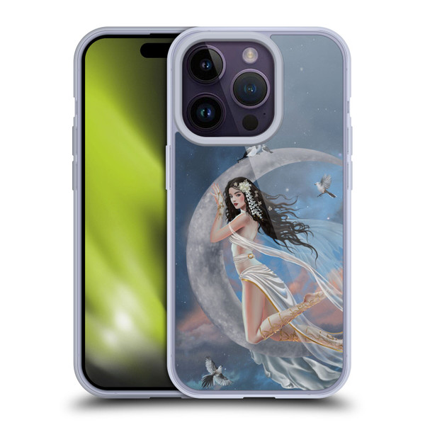 Nene Thomas Art Moon Lullaby Soft Gel Case for Apple iPhone 14 Pro
