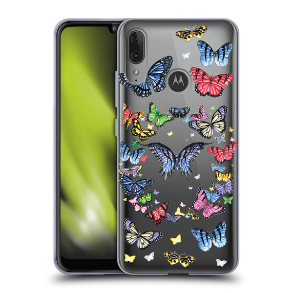 Nene Thomas Art Butterfly Pattern Soft Gel Case for Motorola Moto E6 Plus