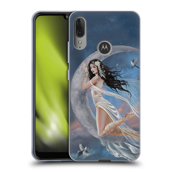 Nene Thomas Art Moon Lullaby Soft Gel Case for Motorola Moto E6 Plus