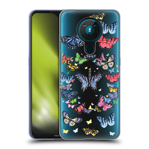 Nene Thomas Art Butterfly Pattern Soft Gel Case for Nokia 5.3