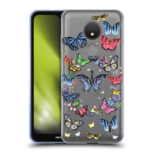 Nene Thomas Art Butterfly Pattern Soft Gel Case for Nokia C21