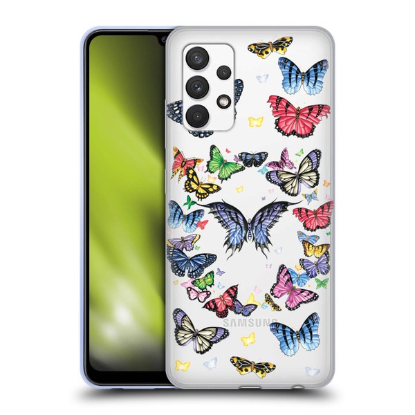 Nene Thomas Art Butterfly Pattern Soft Gel Case for Samsung Galaxy A32 (2021)