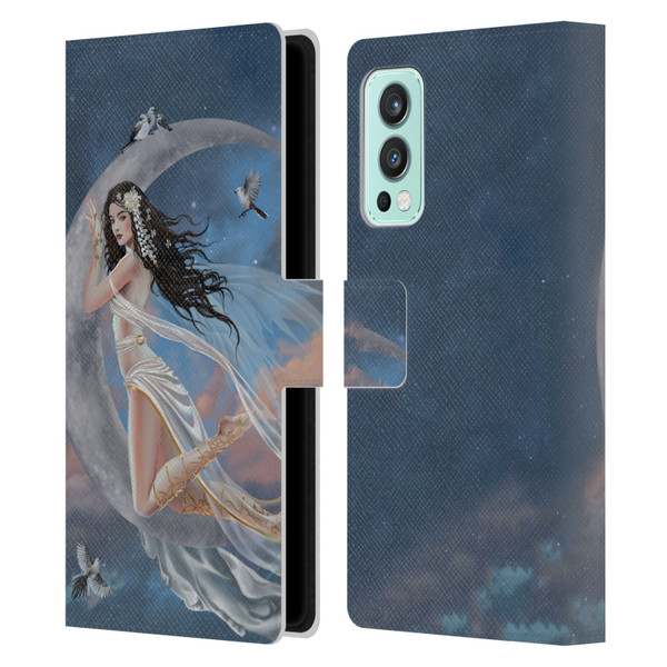 Nene Thomas Art Moon Lullaby Leather Book Wallet Case Cover For OnePlus Nord 2 5G