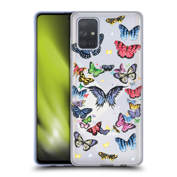 Nene Thomas Art Butterfly Pattern Soft Gel Case for Samsung Galaxy A71 (2019)