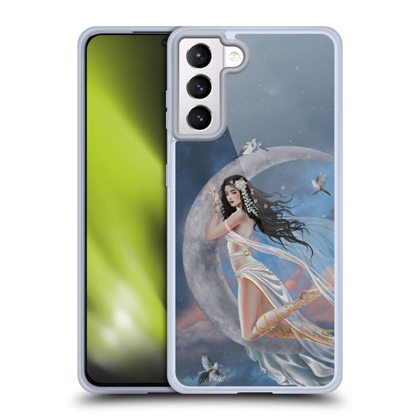 Nene Thomas Art Moon Lullaby Soft Gel Case for Samsung Galaxy S21+ 5G