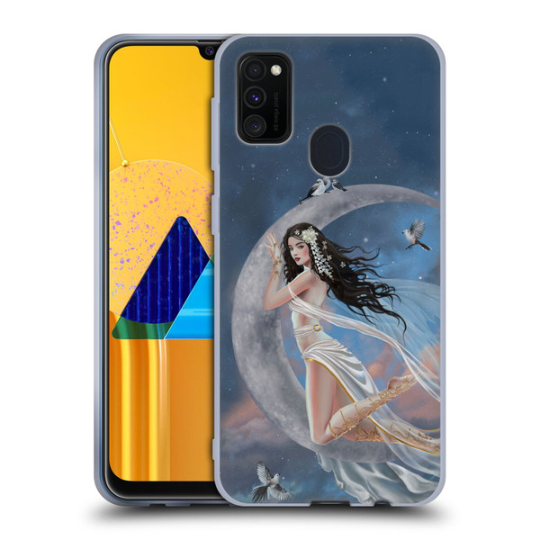 Nene Thomas Art Moon Lullaby Soft Gel Case for Samsung Galaxy M30s (2019)/M21 (2020)