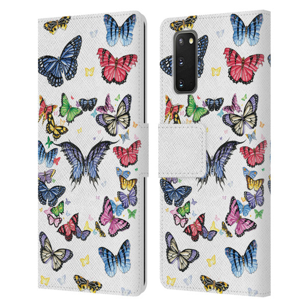 Nene Thomas Art Butterfly Pattern Leather Book Wallet Case Cover For Samsung Galaxy S20 / S20 5G