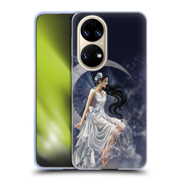 Nene Thomas Crescents Winter Frost Fairy On Moon Soft Gel Case for Huawei P50