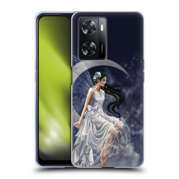 Nene Thomas Crescents Winter Frost Fairy On Moon Soft Gel Case for OPPO A57s