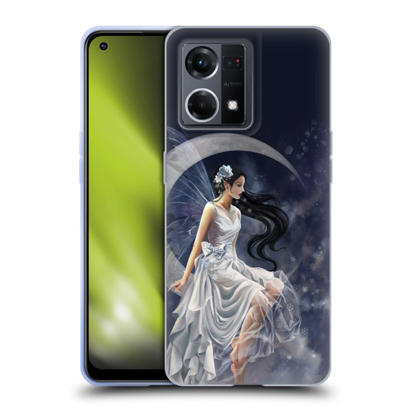 Nene Thomas Crescents Winter Frost Fairy On Moon Soft Gel Case for OPPO Reno8 4G