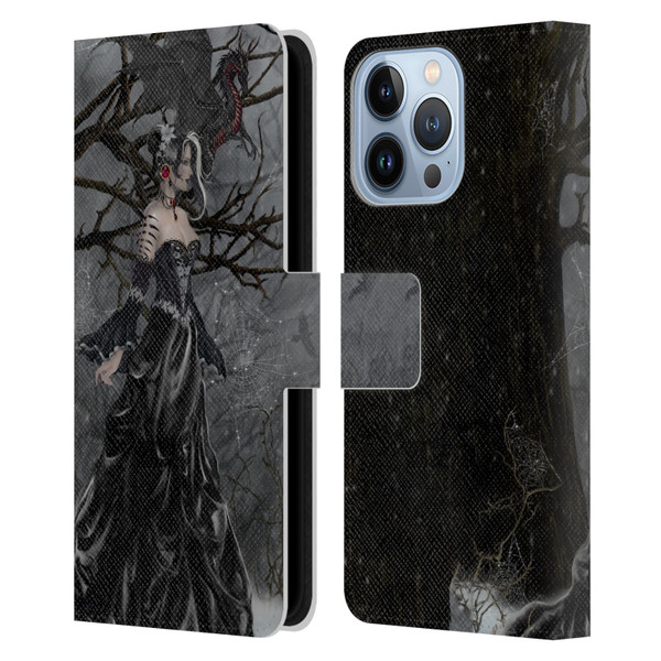 Nene Thomas Deep Forest Queen Gothic Fairy With Dragon Leather Book Wallet Case Cover For Apple iPhone 13 Pro
