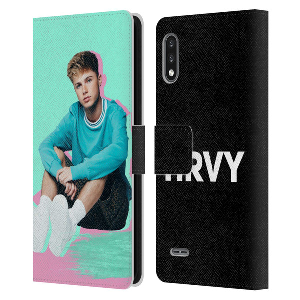 HRVY Graphics Calendar Leather Book Wallet Case Cover For LG K22