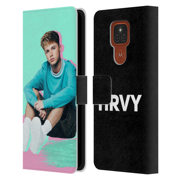 HRVY Graphics Calendar Leather Book Wallet Case Cover For Motorola Moto E7 Plus