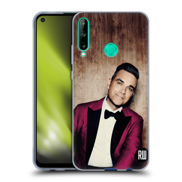 Robbie Williams Calendar Magenta Tux Soft Gel Case for Huawei P40 lite E