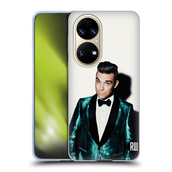 Robbie Williams Calendar White Background Soft Gel Case for Huawei P50