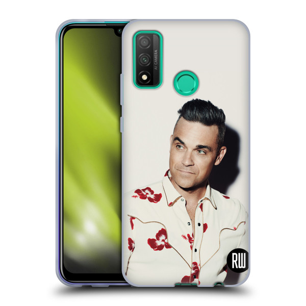 Robbie Williams Calendar Floral Shirt Soft Gel Case for Huawei P Smart (2020)