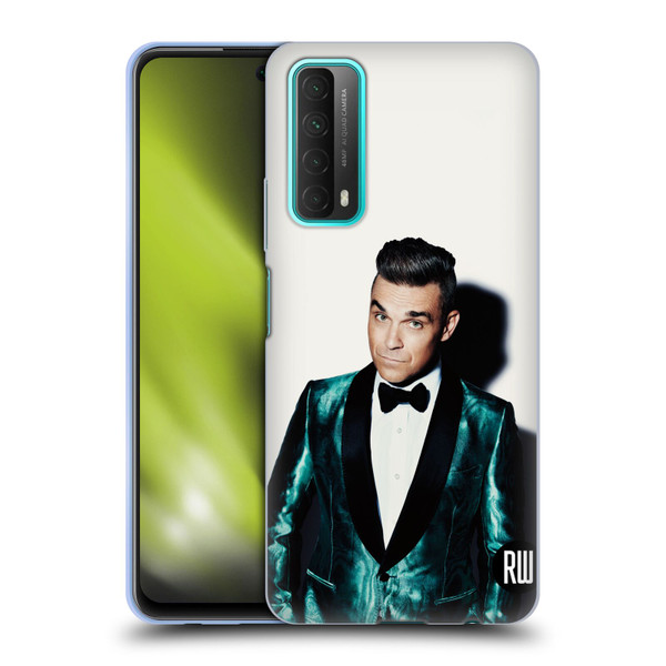 Robbie Williams Calendar White Background Soft Gel Case for Huawei P Smart (2021)