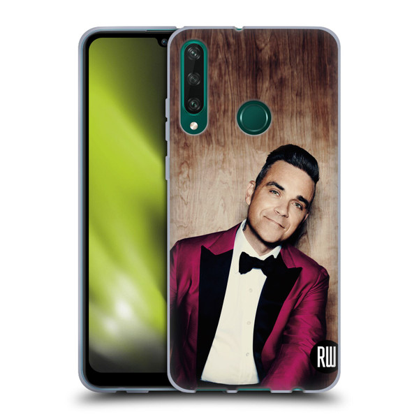 Robbie Williams Calendar Magenta Tux Soft Gel Case for Huawei Y6p