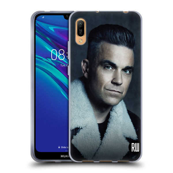Robbie Williams Calendar Leather Jacket Soft Gel Case for Huawei Y6 Pro (2019)