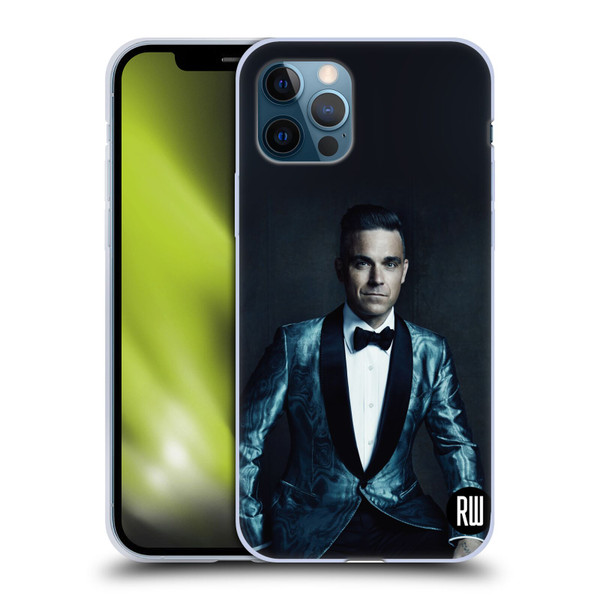 Robbie Williams Calendar Dark Background Soft Gel Case for Apple iPhone 12 / iPhone 12 Pro