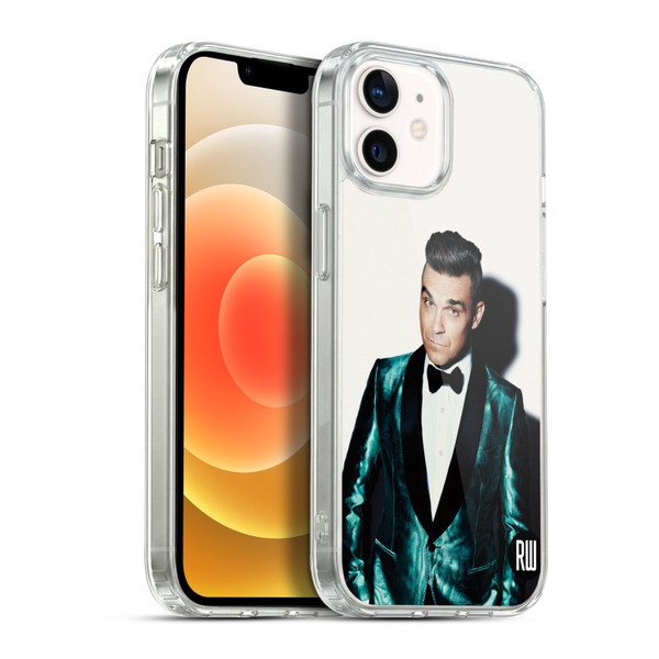 Robbie Williams Calendar White Background Soft Gel Case for Apple iPhone 12 / iPhone 12 Pro & MagSafe
