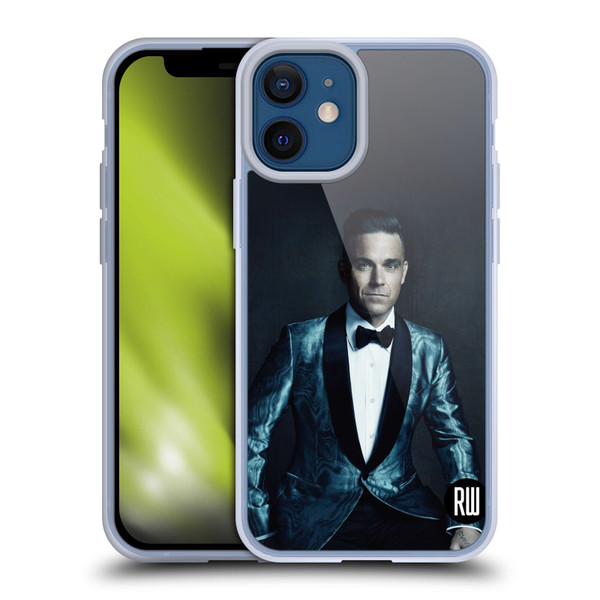 Robbie Williams Calendar Dark Background Soft Gel Case for Apple iPhone 12 Mini
