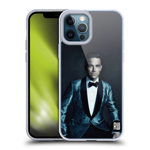 Robbie Williams Calendar Dark Background Soft Gel Case for Apple iPhone 12 Pro Max