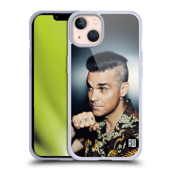 Robbie Williams Calendar Love Tattoo Soft Gel Case for Apple iPhone 13