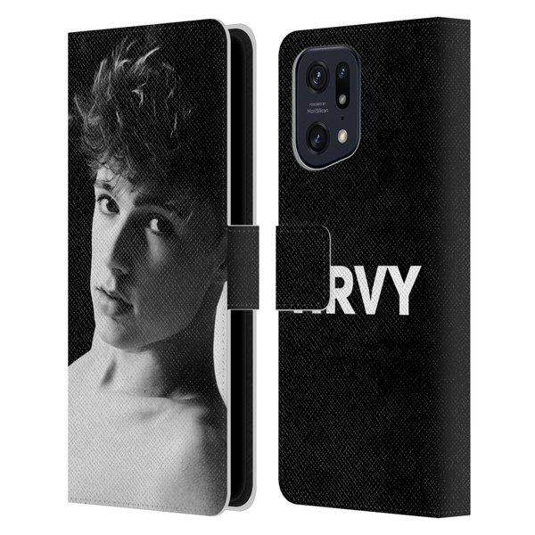 HRVY Graphics Calendar 9 Leather Book Wallet Case Cover For OPPO Find X5