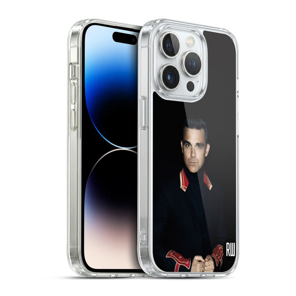 Robbie Williams Calendar Portrait Soft Gel Case for Apple iPhone 14 Pro & MagSafe
