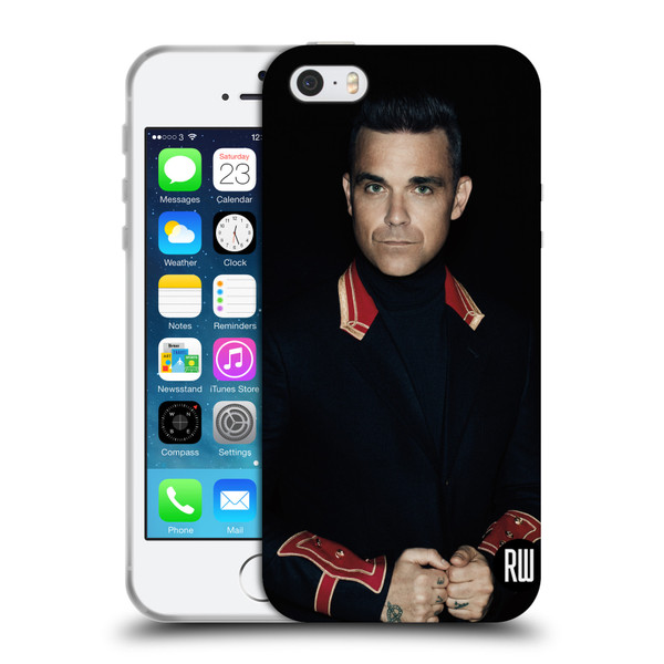 Robbie Williams Calendar Portrait Soft Gel Case for Apple iPhone 5 / 5s / iPhone SE 2016