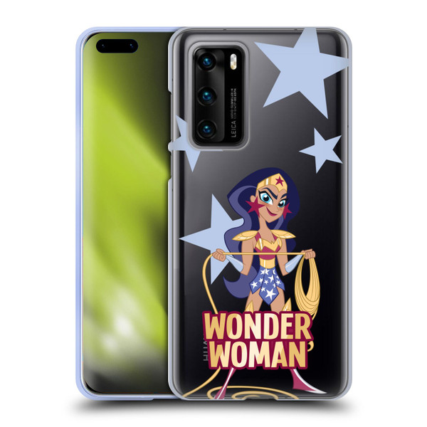 DC Super Hero Girls Characters Wonder Woman Soft Gel Case for Huawei P40 5G