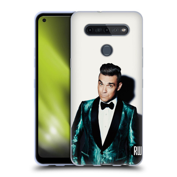 Robbie Williams Calendar White Background Soft Gel Case for LG K51S