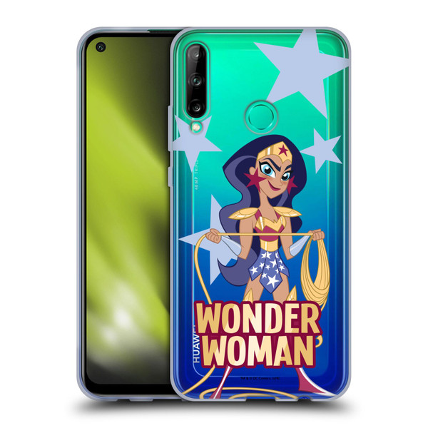 DC Super Hero Girls Characters Wonder Woman Soft Gel Case for Huawei P40 lite E