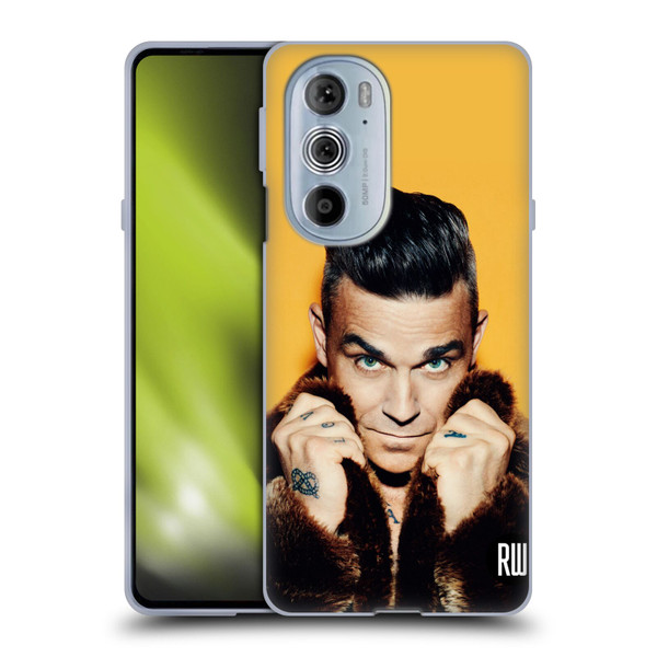Robbie Williams Calendar Fur Coat Soft Gel Case for Motorola Edge X30
