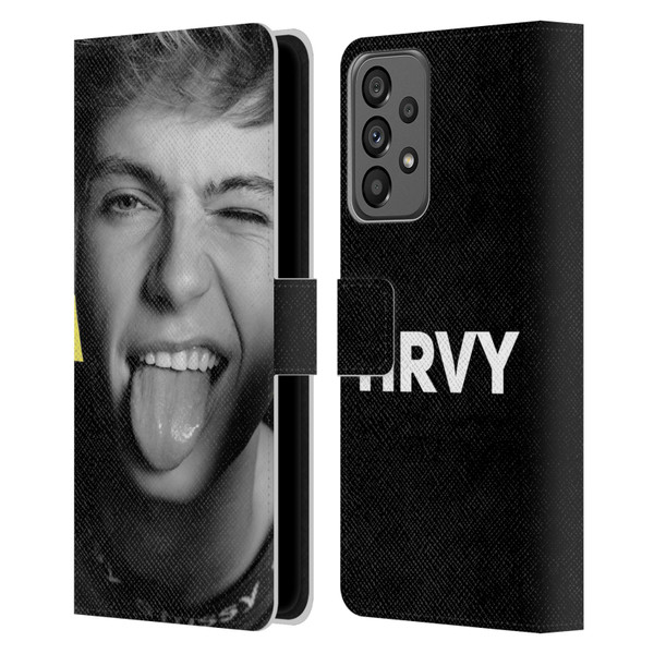 HRVY Graphics Calendar 5 Leather Book Wallet Case Cover For Samsung Galaxy A73 5G (2022)