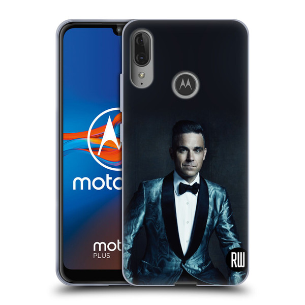 Robbie Williams Calendar Dark Background Soft Gel Case for Motorola Moto E6 Plus