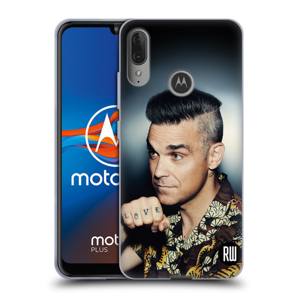 Robbie Williams Calendar Love Tattoo Soft Gel Case for Motorola Moto E6 Plus