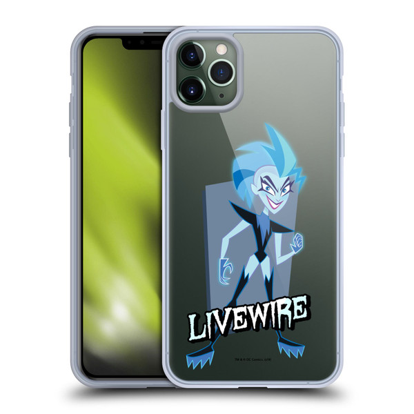 DC Super Hero Girls Characters Livewire Soft Gel Case for Apple iPhone 11 Pro Max