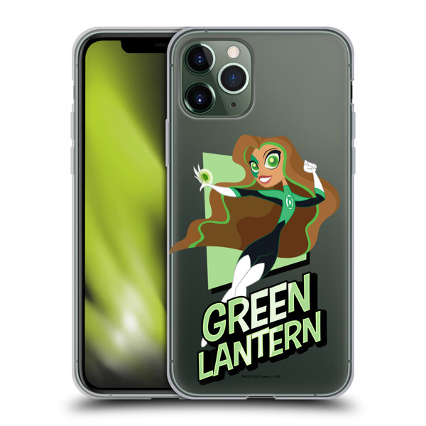 DC Super Hero Girls Characters Green Lantern Soft Gel Case for Apple iPhone 11 Pro