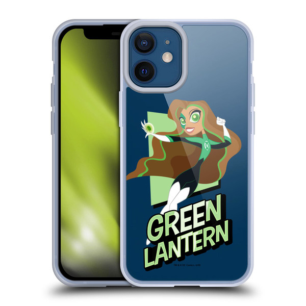 DC Super Hero Girls Characters Green Lantern Soft Gel Case for Apple iPhone 12 Mini