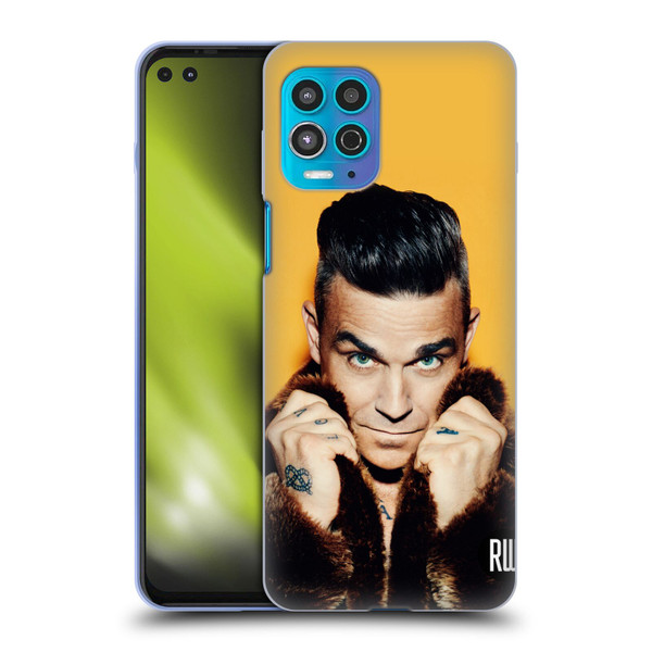 Robbie Williams Calendar Fur Coat Soft Gel Case for Motorola Moto G100