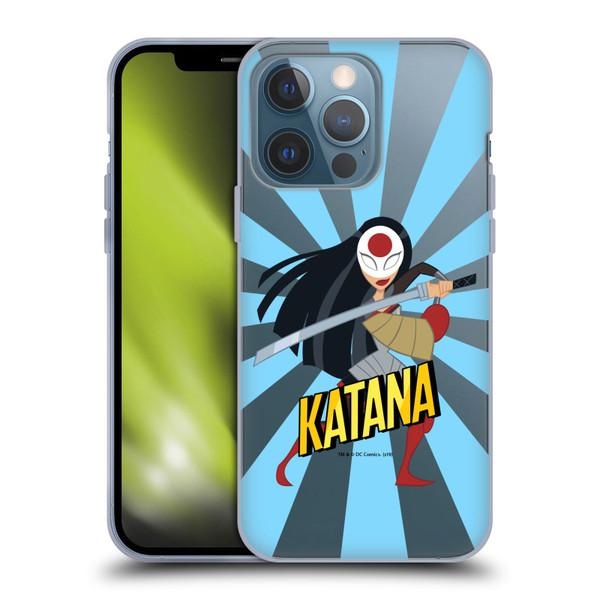 DC Super Hero Girls Characters Katana Soft Gel Case for Apple iPhone 13 Pro