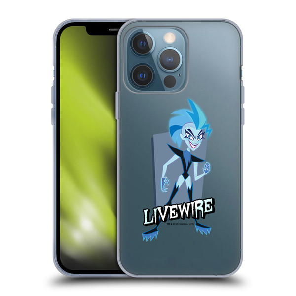 DC Super Hero Girls Characters Livewire Soft Gel Case for Apple iPhone 13 Pro