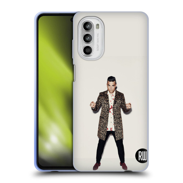Robbie Williams Calendar Animal Print Coat Soft Gel Case for Motorola Moto G52