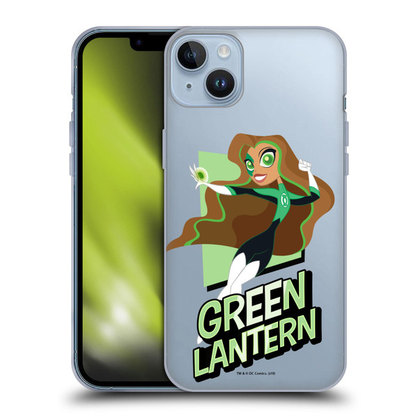 DC Super Hero Girls Characters Green Lantern Soft Gel Case for Apple iPhone 14 Plus
