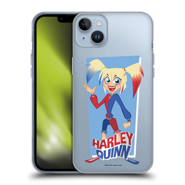 DC Super Hero Girls Characters Harley Quinn Soft Gel Case for Apple iPhone 14 Plus