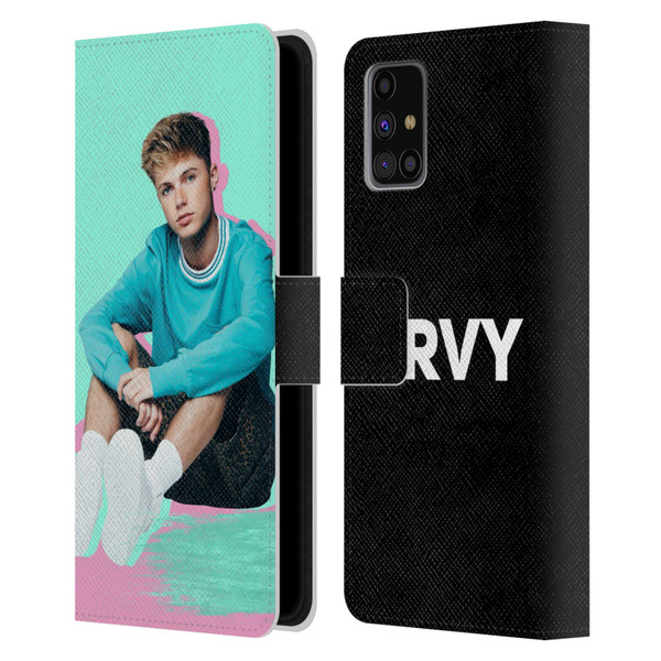 HRVY Graphics Calendar Leather Book Wallet Case Cover For Samsung Galaxy M31s (2020)