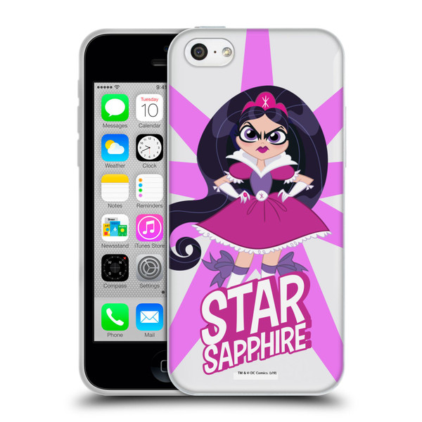 DC Super Hero Girls Characters Star Sapphire Soft Gel Case for Apple iPhone 5c
