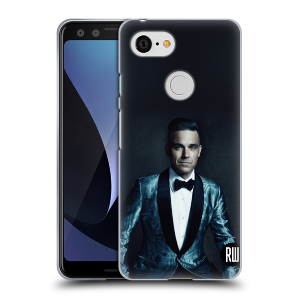 Robbie Williams Calendar Dark Background Soft Gel Case for Google Pixel 3